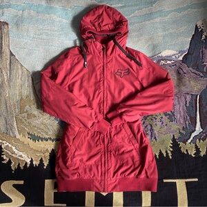 Fox Racing Red Hooded Jacket
